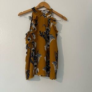 Halter floral top size medium